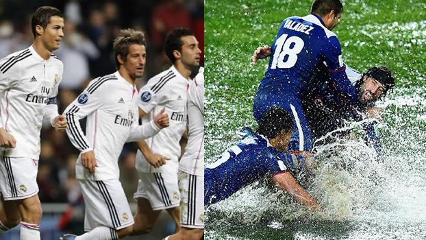 صور .. ملعب مولاي عبدالله يغرق في المياه ويثير تخوف ريال مدريد