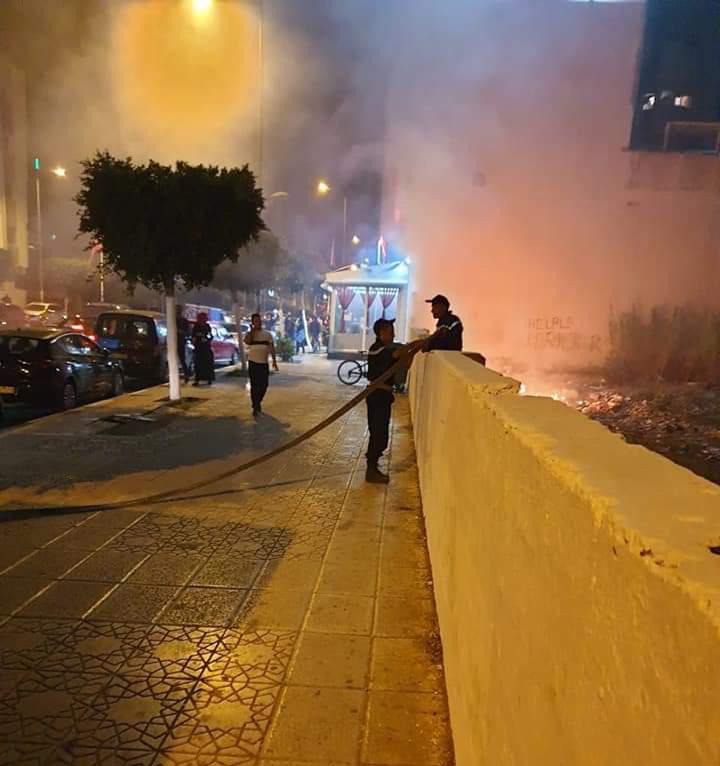 القنيطرة…حريق بمشروع المركب الثقافي المهجور