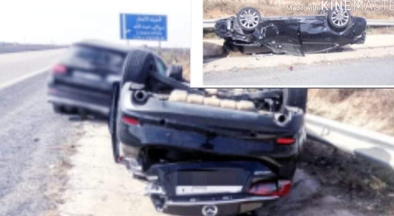 الجديدة…زوجة الوزير الخلفي تنجو باعجوبة من حادثة سير خطيرة