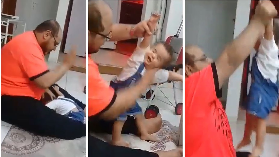 الشرطة تلقي القبض على الأب الذي عنف رضيعته”بطل الفيديو الصادم”