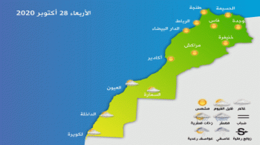 المغرب.. توقعات أحوال الطقس اليوم الأربعاء