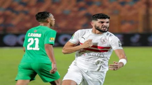 الزمالك المصري يقسو على ضيفه الرجاء الرياضي المغربي في نصف نهائي دوري أبطال إفريقيا.