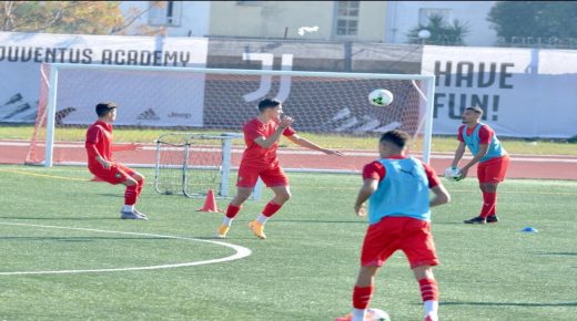 المنتخب الوطني لأقل من 20 سنة يستعد لمباراة الجزائر