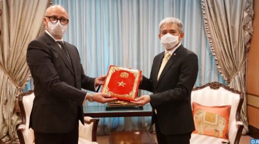 السفير عبد الرحيم رحالي يقدم نسخ أوراق اعتماده إلى السلطات التايلاندية