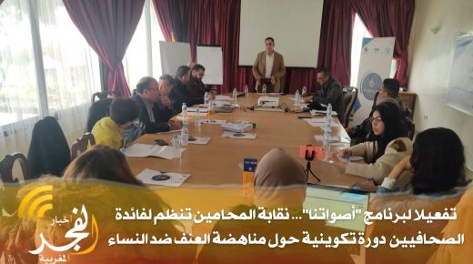 تفعيلا لبرنامج “أصواتنا”… نقابة المحامين تنظم لفائدة الصحافيين دورة تكوينية حول مناهضة العنف ضد النساء