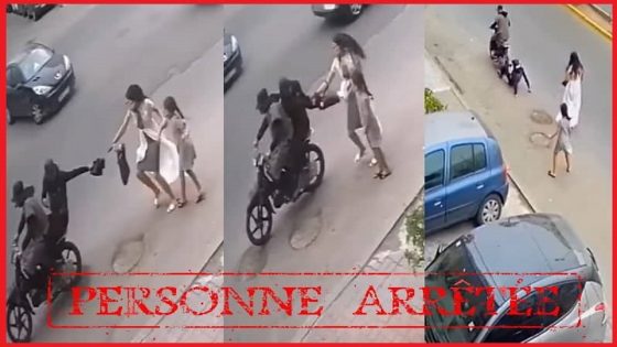 ولاية الأمن تتفاعل مع فيديو يظهر فيه شخصان يعرضان سيدة لمحاولة للسرقة باستعمال الخطف بحي “الألفة” بمنطقة الحي الحسني بالدار البيضاء
