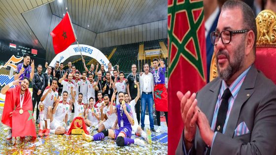 جلالة الملك محمد السادس يبعث برقية تهنئة إلى أعضاء المنتخب الوطني لكرة القدم داخل القاعة بمناسبة فوزه بكأس العرب لكرة القدم داخل الصالات
