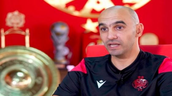 وليد الركراكي ينشر رسالة وداع لجماهير الوداد الرياضي