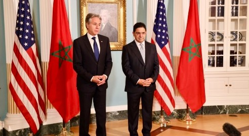 أجرى وزير الشؤون الخارجية والتعاون الإفريقي والمغاربة المقيمين بالخارج، ناصر بوريطة، اليوم الثلاثاء بواشنطن، مباحثات مع وزير الخارجية الأمريكي، أنتوني بلينكن.