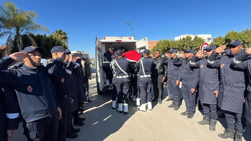 تيفلت : لحظة تشييع جث مان المرحوم “عزيز بوخلوف”