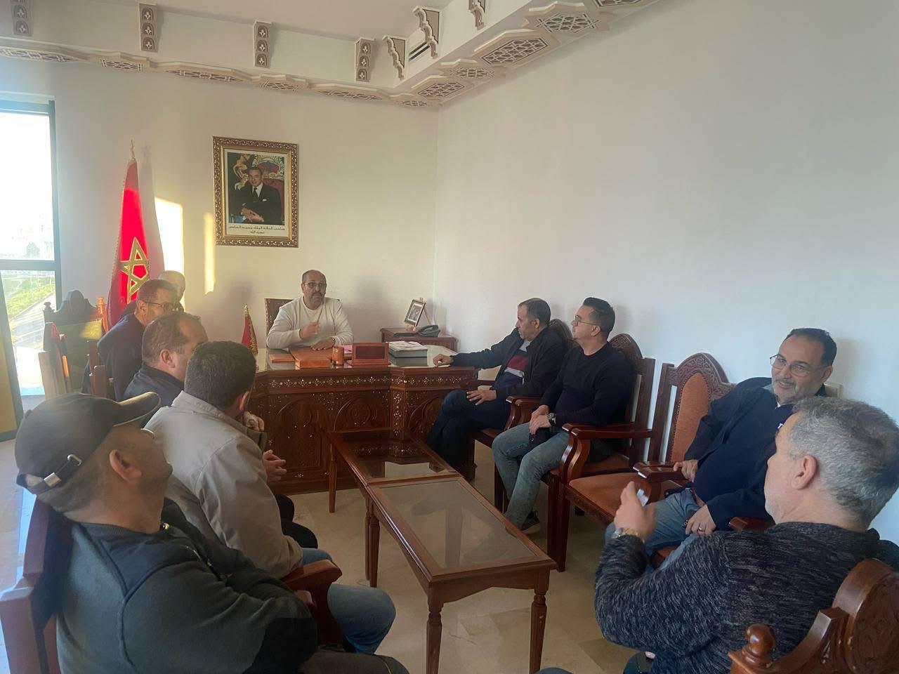 استجابة للطلب الموجه من طرف بعض المستفيدين من مشروع المنطقة الحرفية احرارين بطنجة