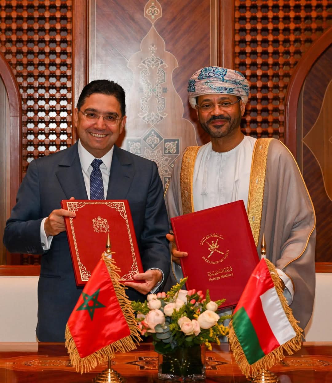 ‏ترأس السيد الوزير ناصر بوريطة ووزير خارجية سلطنة عمان، السيد بدر بن حمد بن حمود البوسعيدي، اليوم بمسقط، أشغال الدورة السابعة للجنة المشتركة بين المملكة المغربية وسلطنة عمان