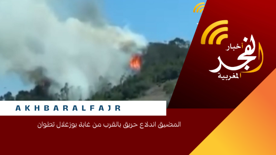 المضيق اندلاع حـ ريق بالقرب من غابة بوزغلال تطوان