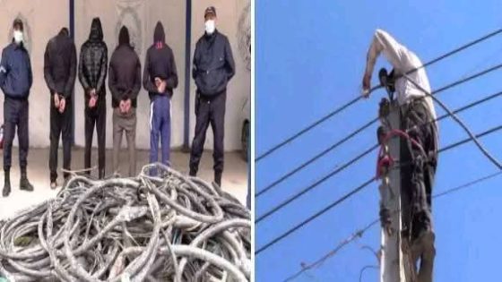 إلقاء القبض على 4 عمال من ورش ملعب مراكش سرقوا أسلاك كهربائية.