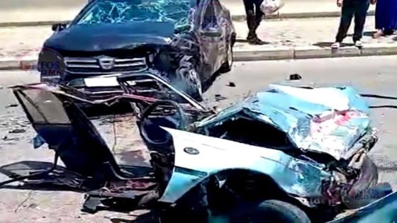 حـ ادثة سير خطـ يرة بمنطقة العوامة بطنجة