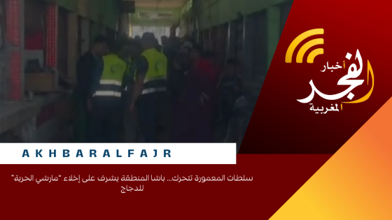 سلطات المعمورة تتحرك… باشا المنطقة يشرف على إخلاء “مارشي الحرية” للدجاج