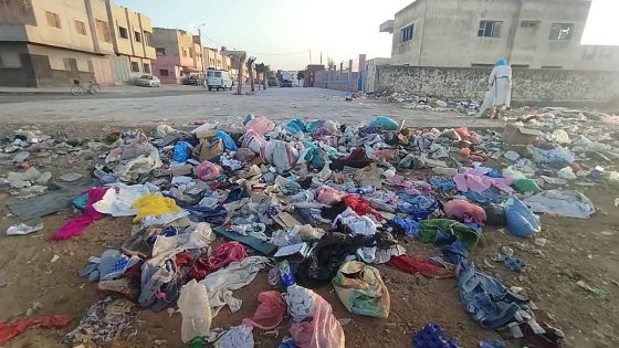 كارثة الأزبال تخنق مدينة سيدي يحيى الغرب