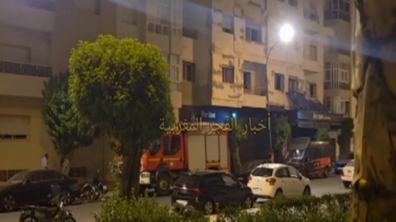إخلاء إحدى العمارات السكنية بالقرب من مطعم إشبيلية بالقنيطرة
