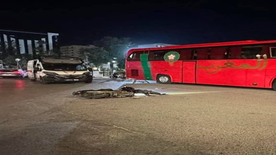 استنفار أمني بالقنيطرة بعد اصطدام دراجة نارية بحافلة المنتخب الوطني للفوتسال