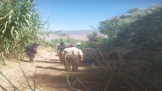 ازيلال : النيران تشتعل بأفورار وجهود من اجل القضاء عليها.