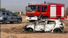 شخصين يعتـ .ـديان على سائق سيارة أجرة ويضـ .ـرمان النـ .ـار في سيارته بمراكش