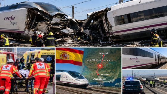 مجزرة على سكك إسبانيا اصطدام قطارين سريعَين يحصد الأرواح ويشلّ محور مدريد والأندلس