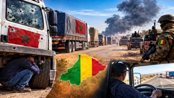 رصـ .ـاص مالي يستهدف الشاحنات المغربية من يحمي أرواح السائقين من جحيم الطرق؟